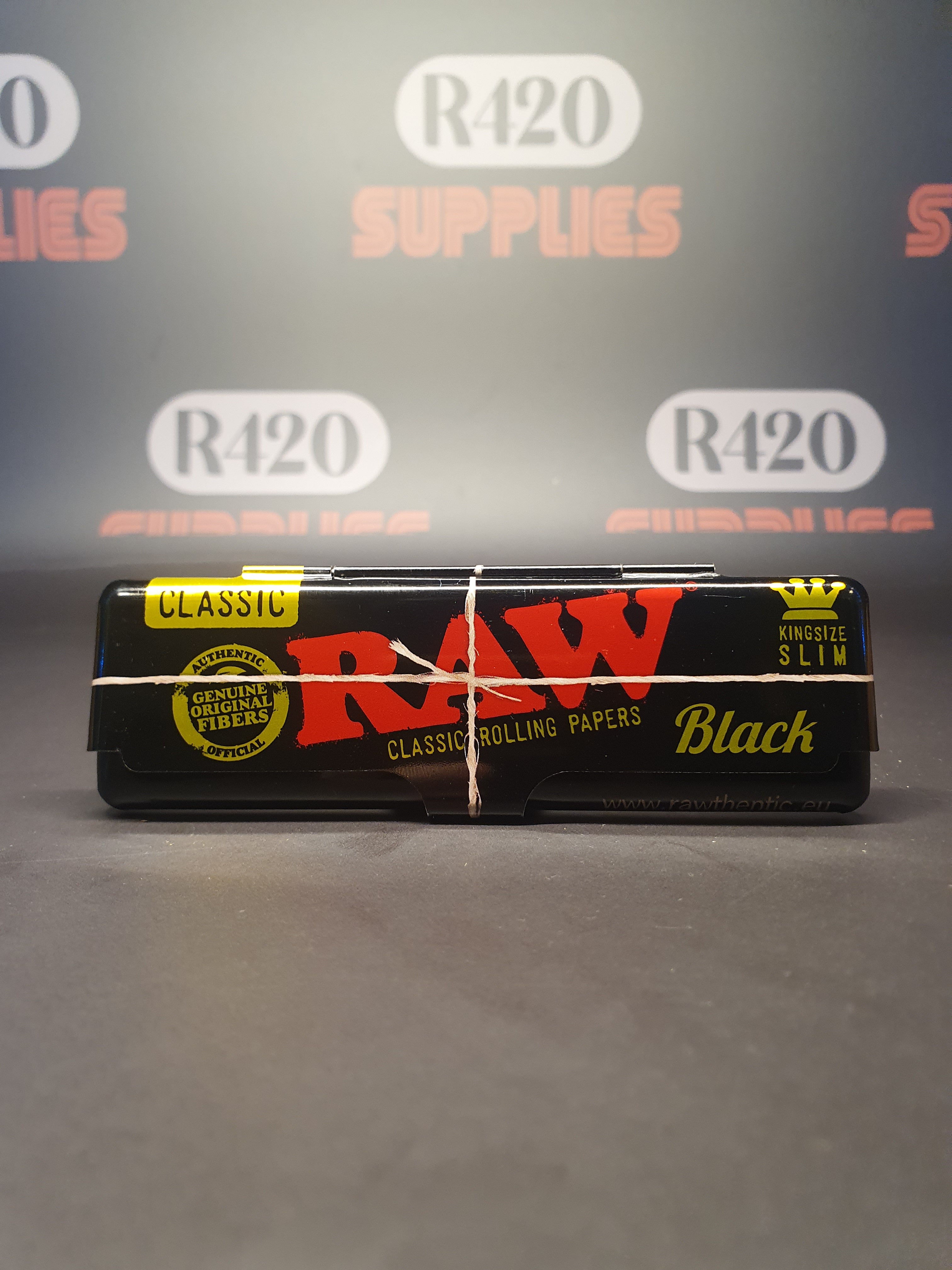 RAW Black Metal Paper Case - Kingsize Slim