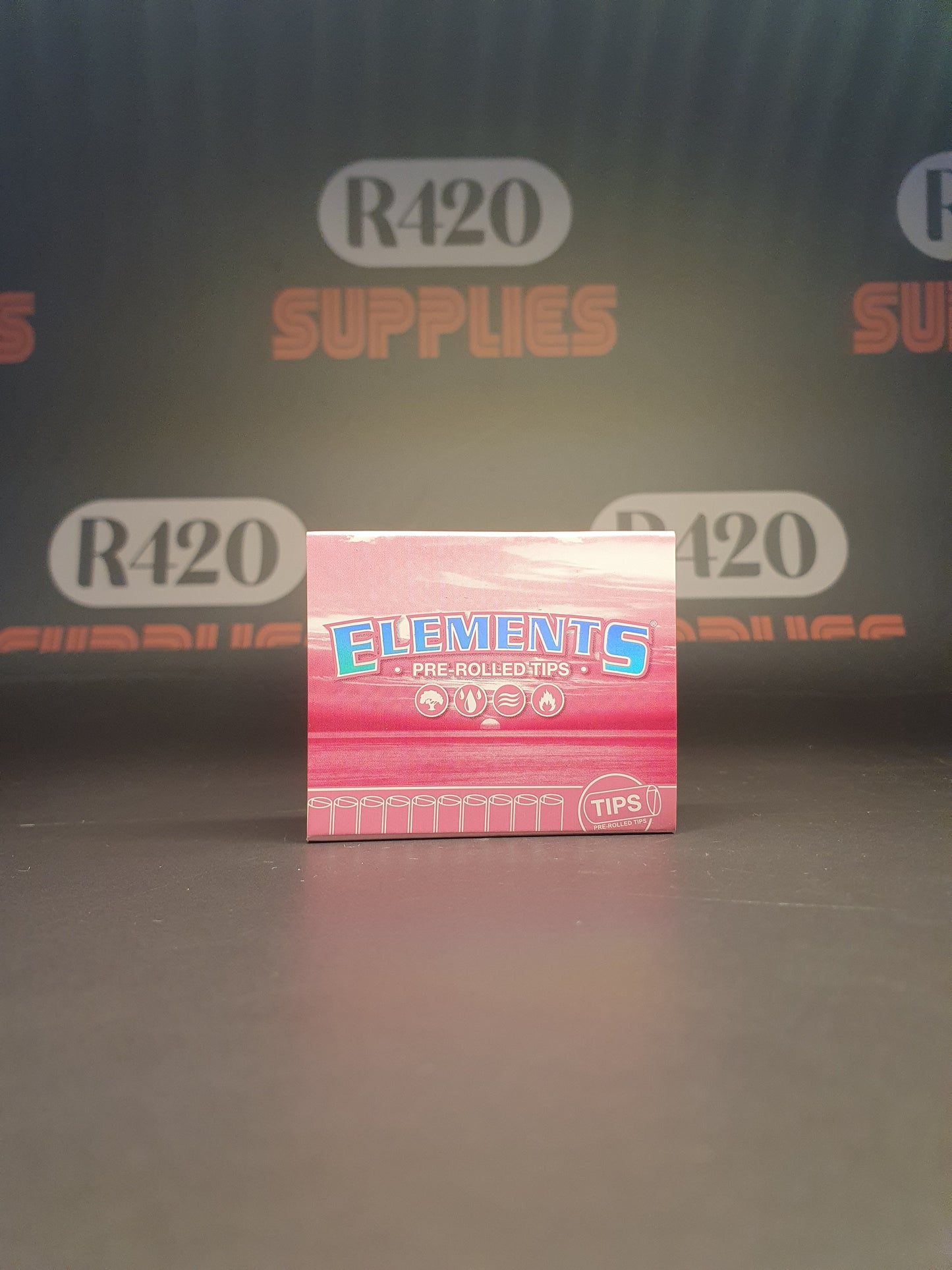 Elements Roze Voorgedraaide Tips - Schuifverpakking - 21 Tips