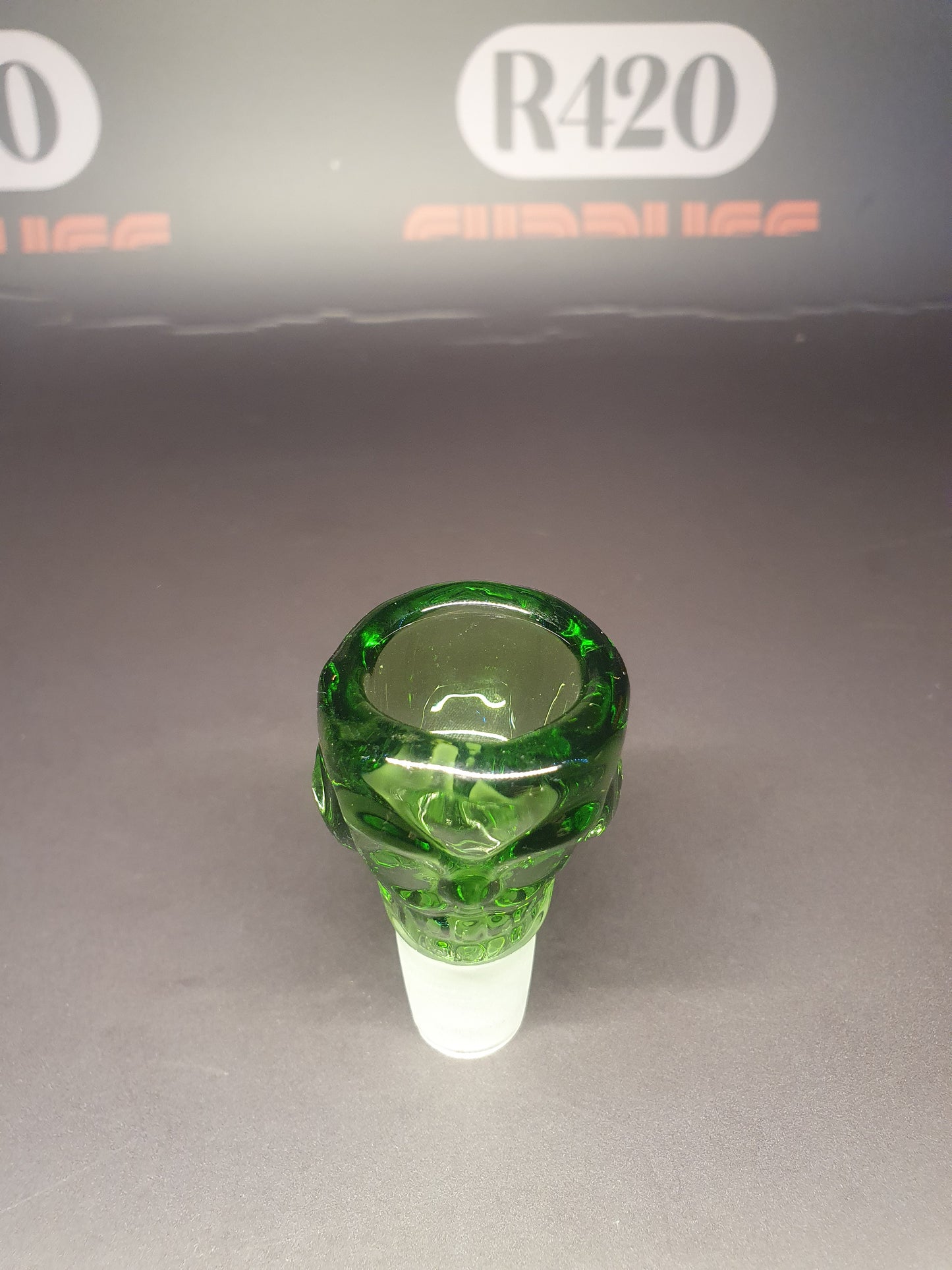 Groene schedelkom - 18 mm mannelijk