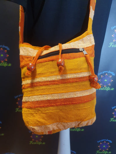 Sunrise Orange Nepal Sling Bag