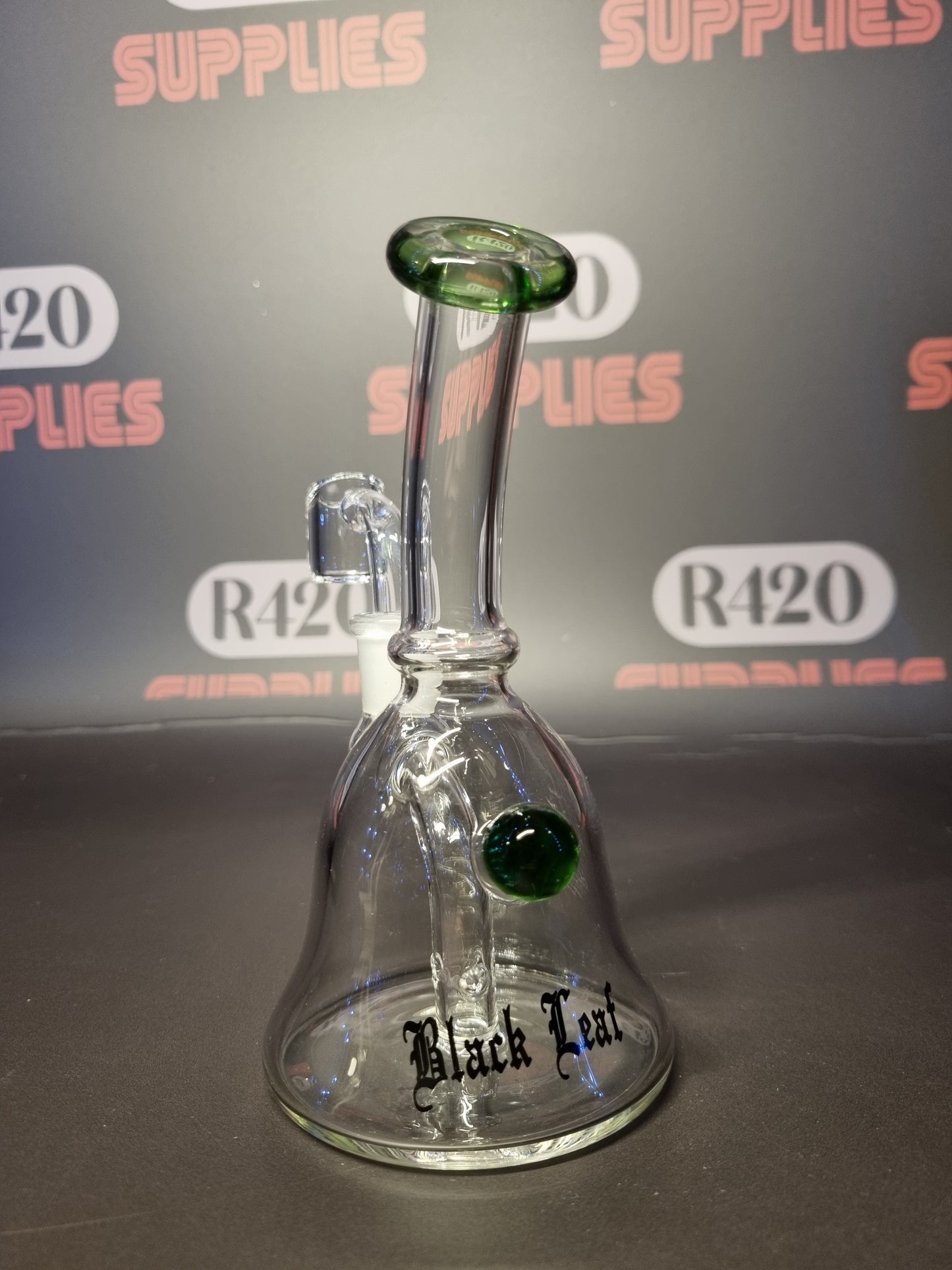 Black Leaf - Glazen Dab Rig - H155mm - Groen