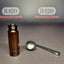 Amber Glass Vial with Screw Cap and Spoon 40mm