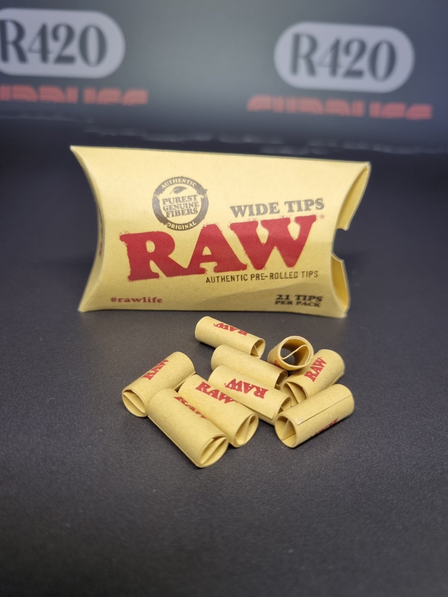 RAW voorgerolde WIDE tips - 21 stuks