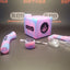 PieceMaker "Kube" Kotton Kandy Silicone Dab Rig / Bong - 19cm (Ø23mm)