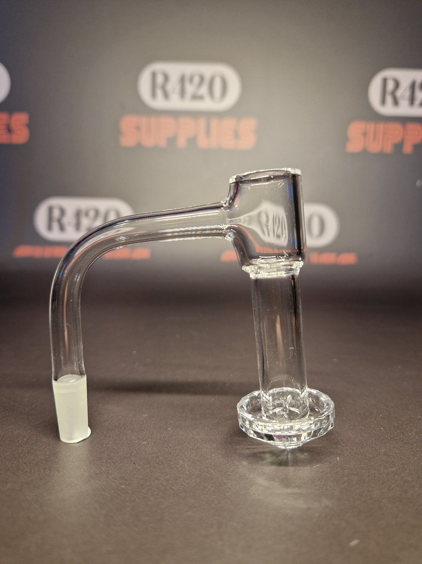 Quartz Slurper- 10mm / 90° Male Fitting - Cone Bottom - Clear