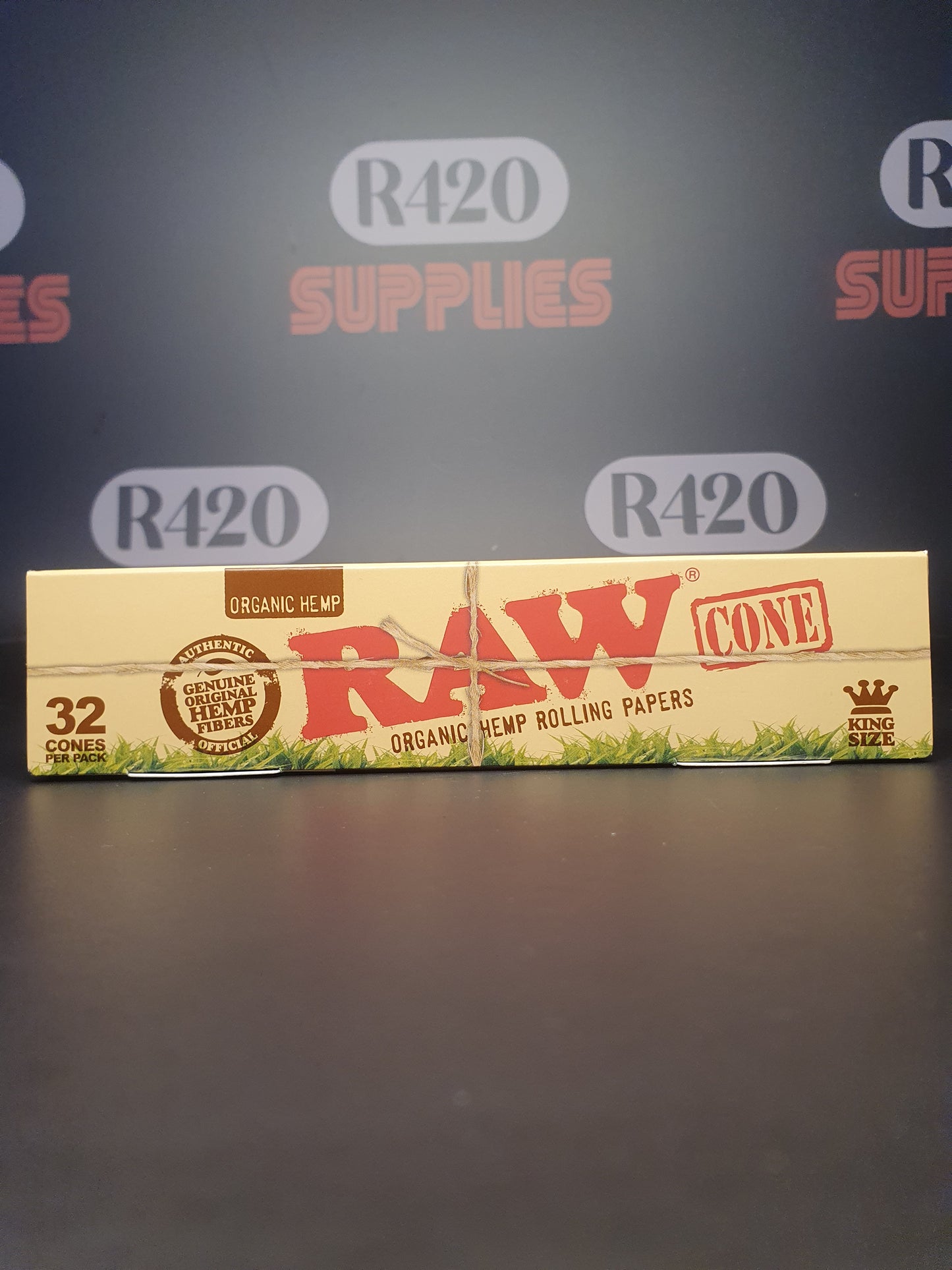 RAW Organic Kingsize Cones - 32 Pack