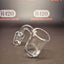 Quartz Banger - 18mm / 90° Male Fitting - Flat Bottom Bucket - Clear