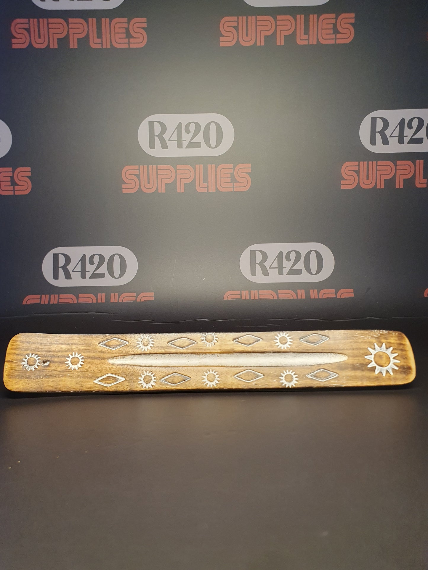 Flat Wooden Incense Burner