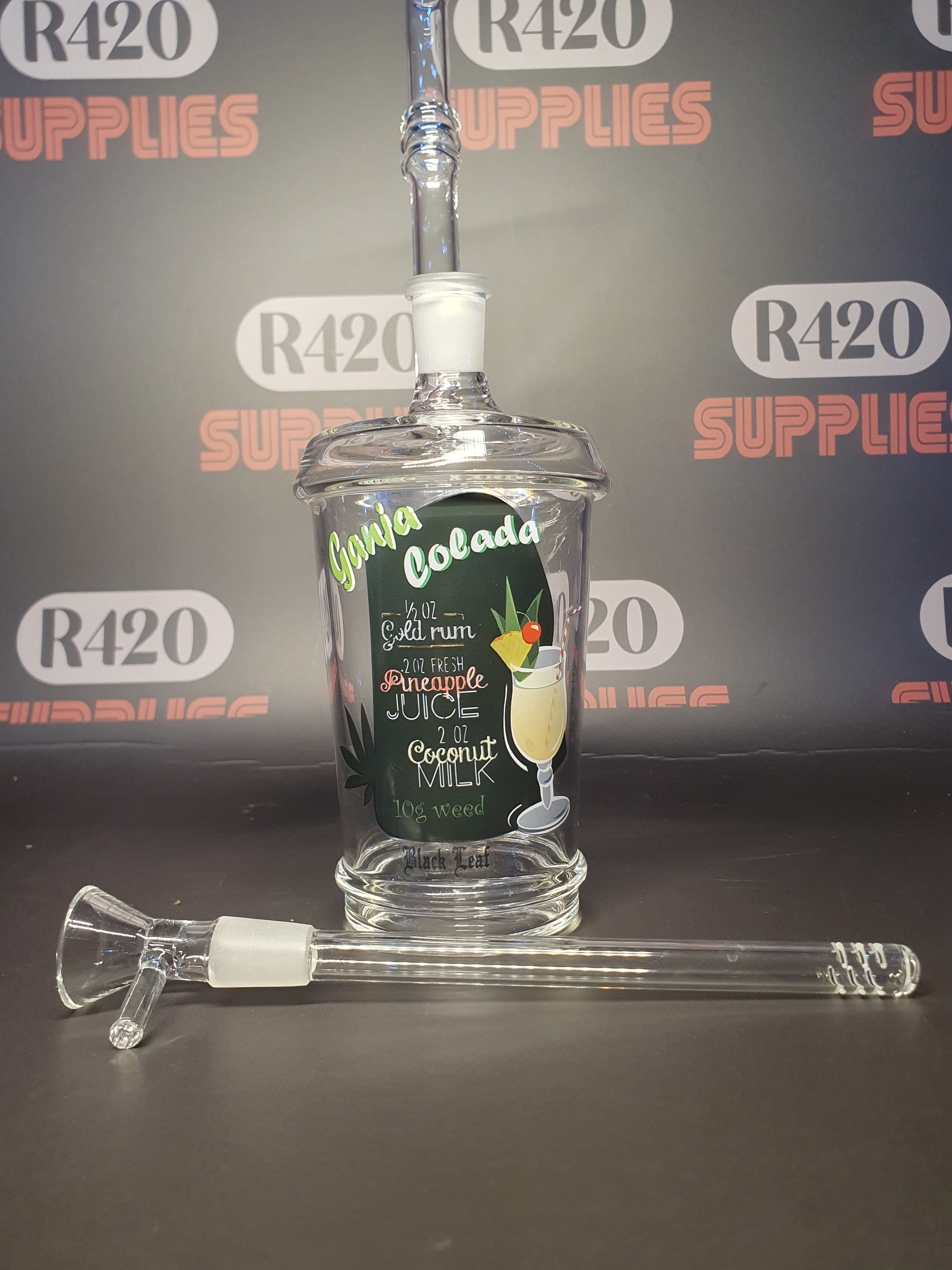 Black Leaf - "Ganja Colada" Bottle Bong  - H240mm