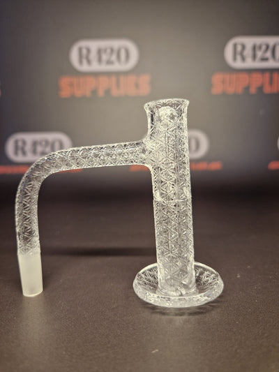 Quartz Slurper- 10mm / 90° Male Fitting - Tall & Ornate Design