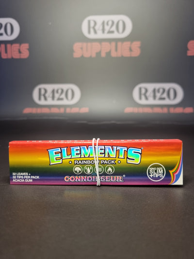 Rainbow Kingsize Slim Connoisseur - Ultrafijne vloeitjes en tips