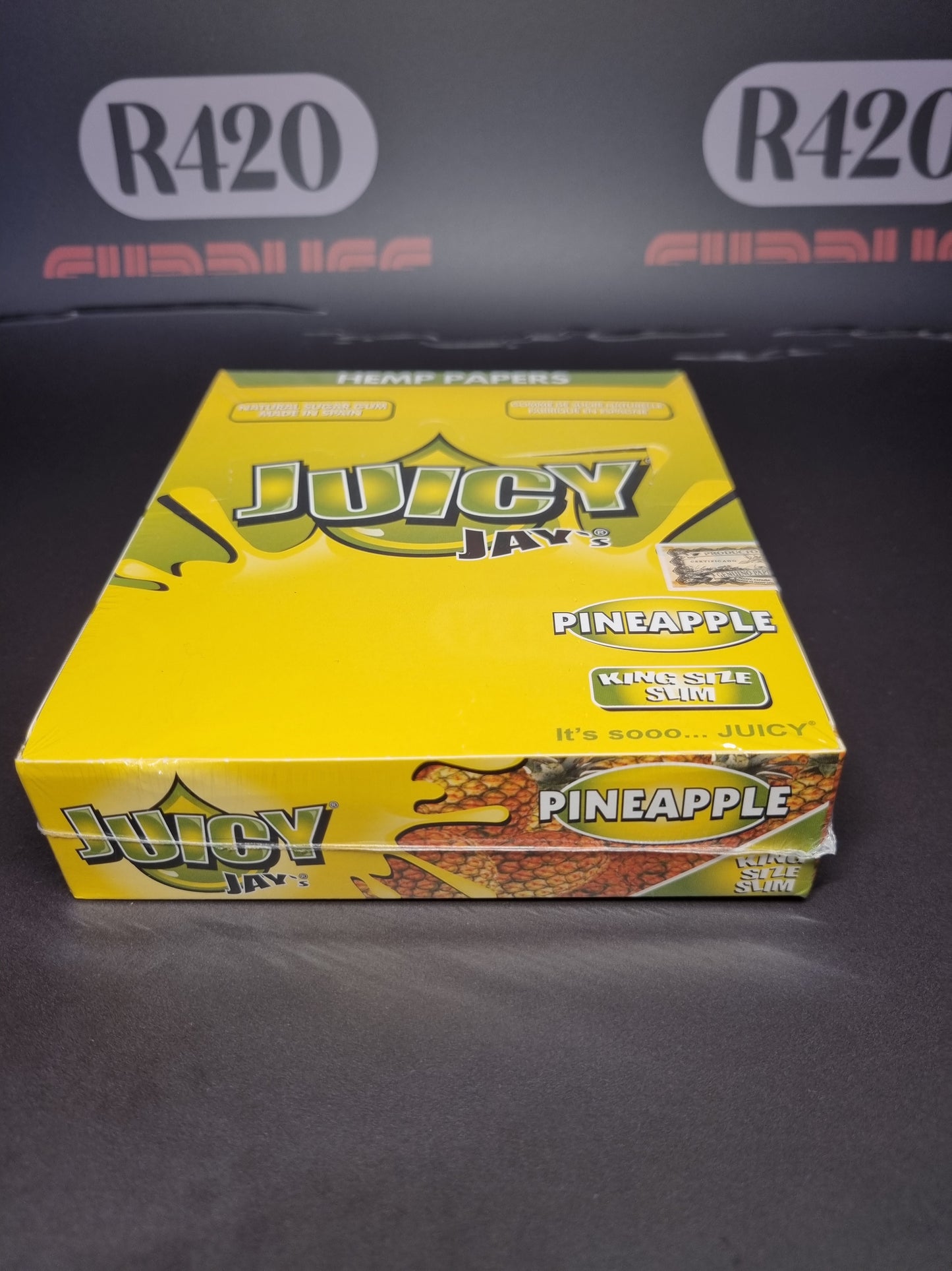 Juicy Jay's Kingsize Slim Gearomatiseerde Skins - Ananas