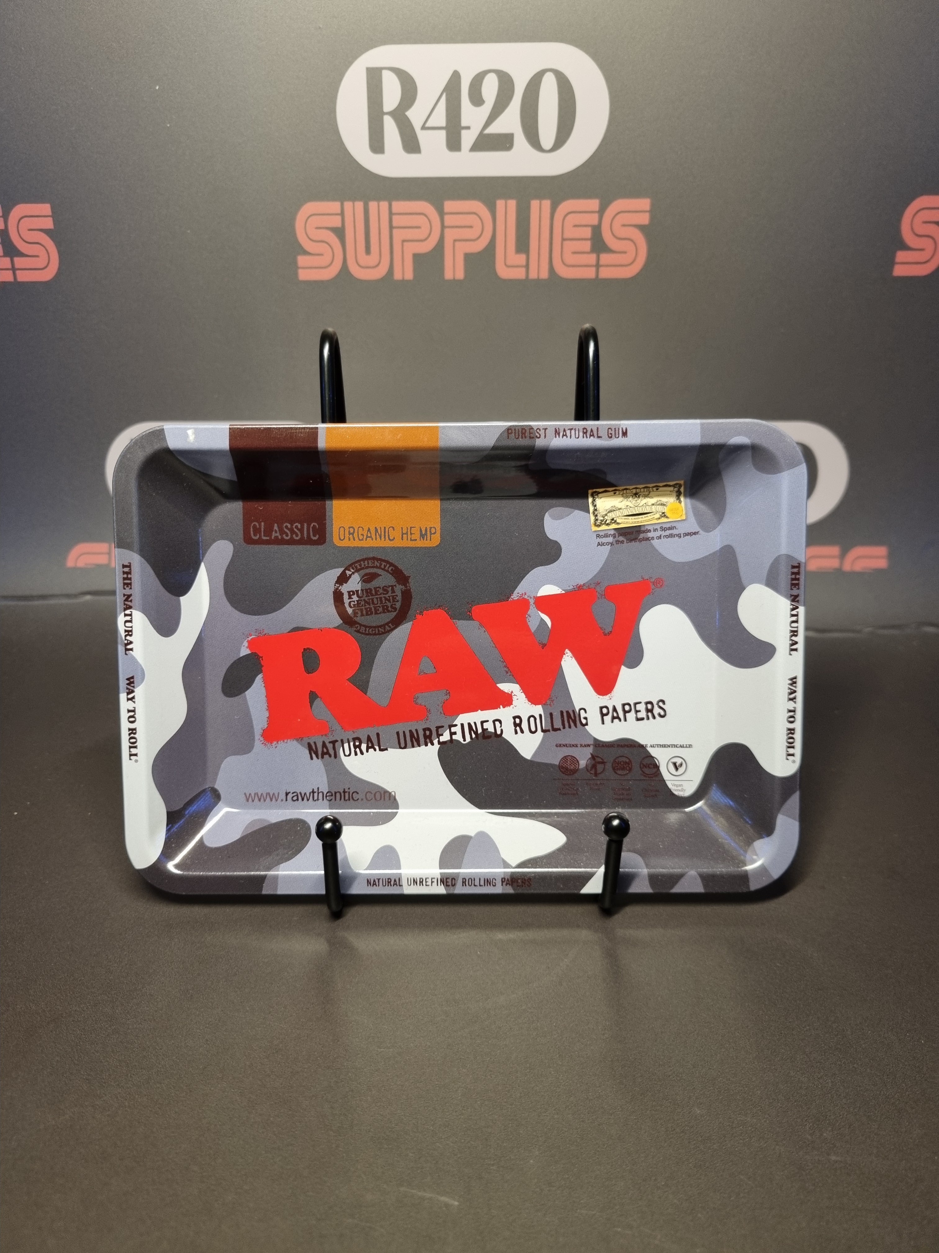 RAW Metal Rolling Tray - Urban Camo - Mini