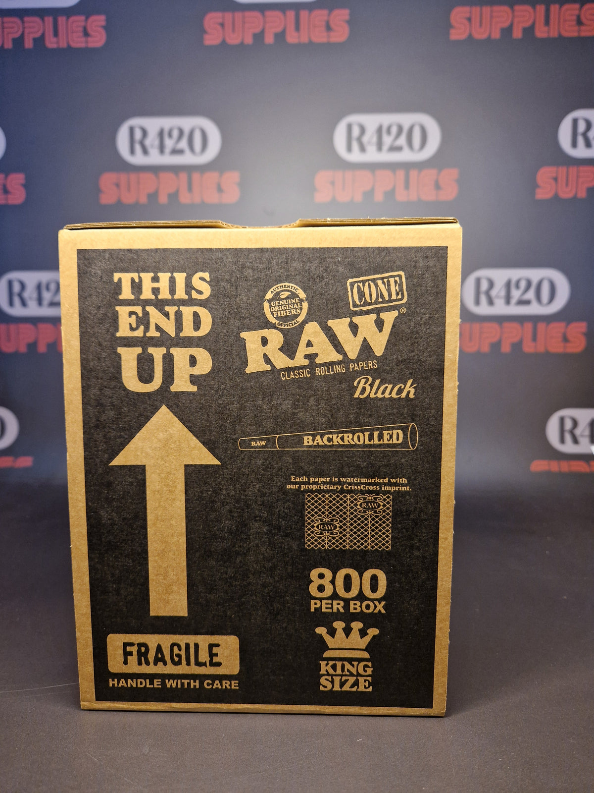 RAW Klassieke Kingsize Cones - Doos van 800