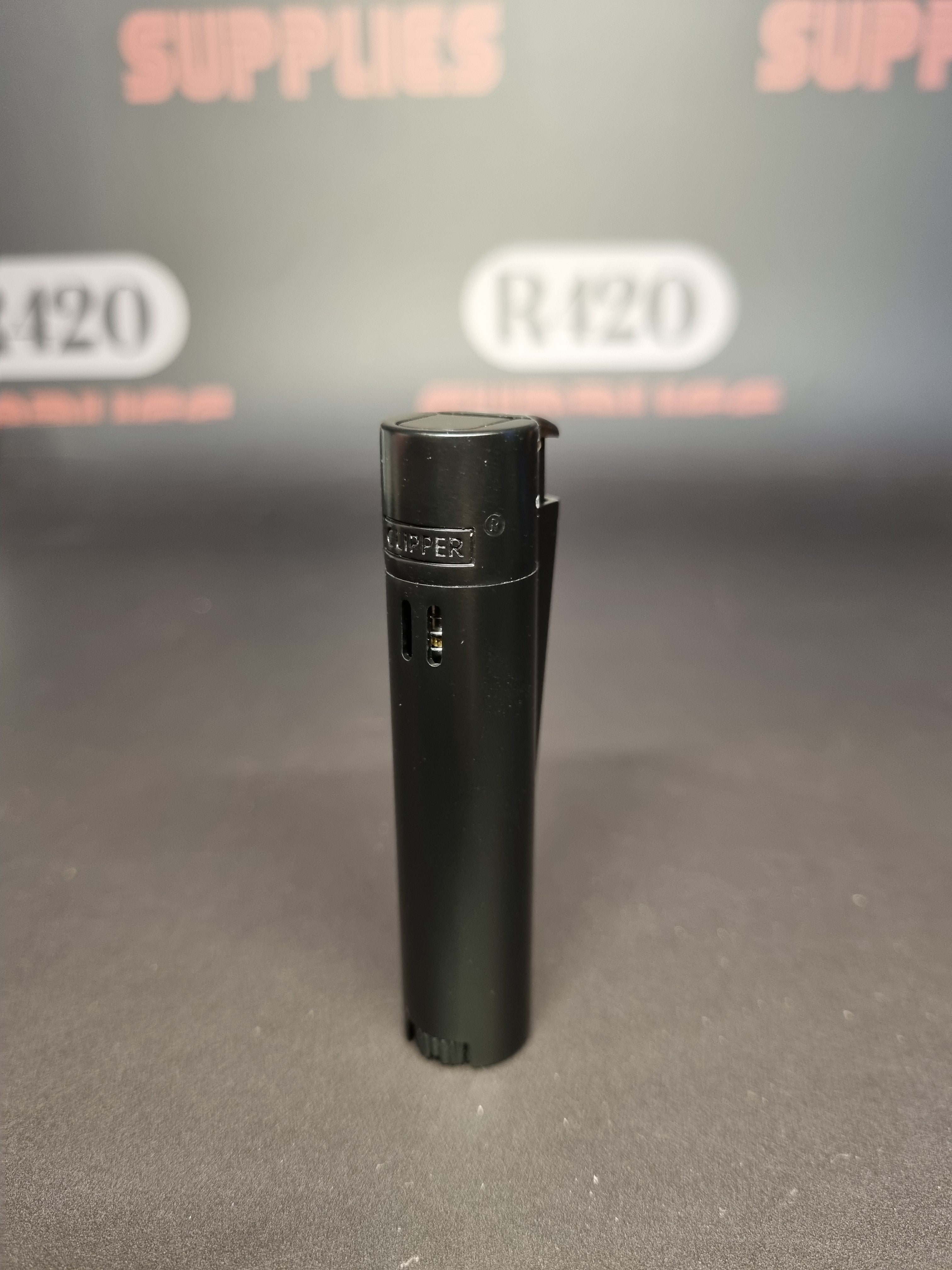 Metal Clipper Jet Lighter + Giftbox - Black
