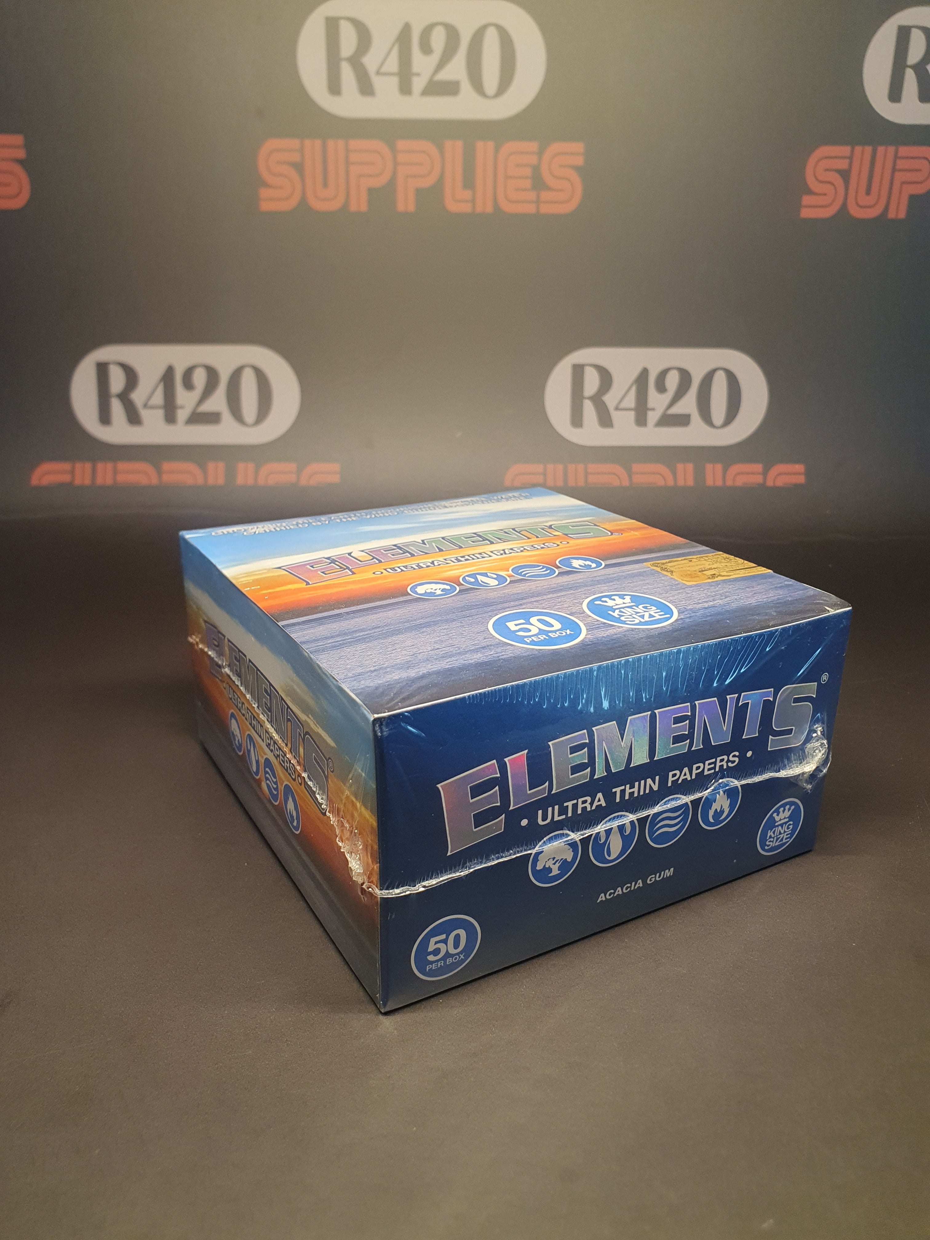 Elements Kingsize Wide  - Ultra Thin Rice Papers