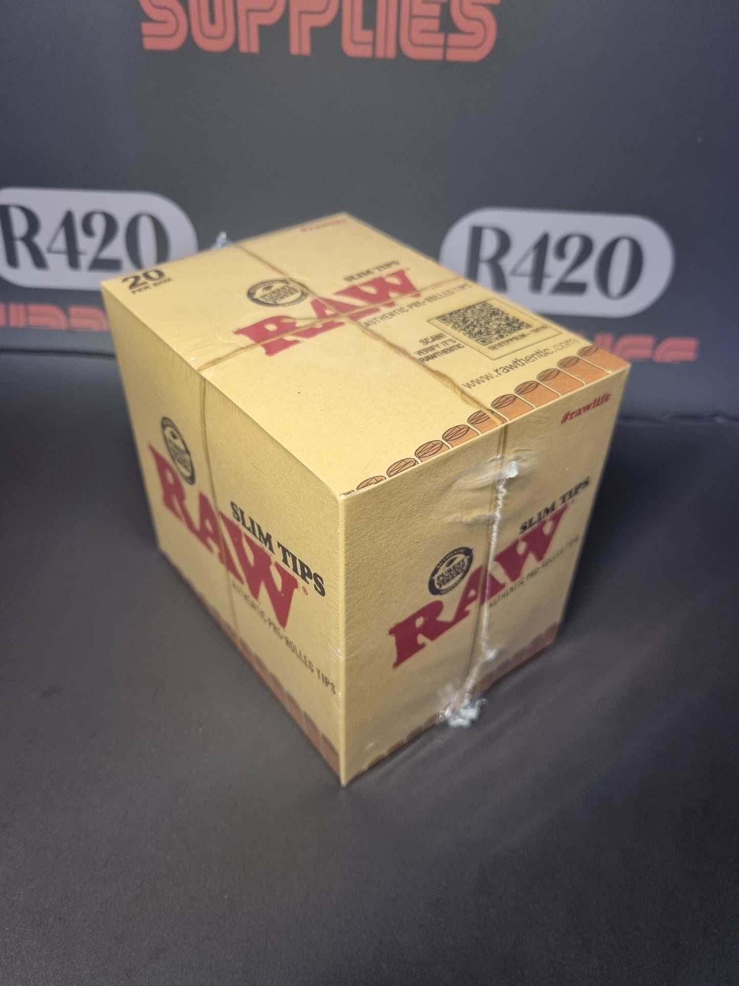RAW Pre-Rolled SLIM Tips - 21 Pack