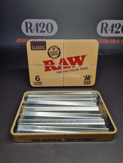 RAW 6 kegelvormige blikken doos 