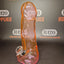 Glass Penis Shaped Bong - 17cm - Pink