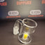 Quartz Banger - 14mm / 90° Male Fitting - Flat Bottom Bucket with Yellow Bean