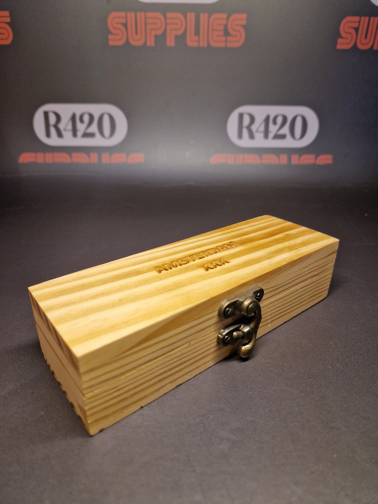 Amsterdam xxx Wooden Rolling Box - Small