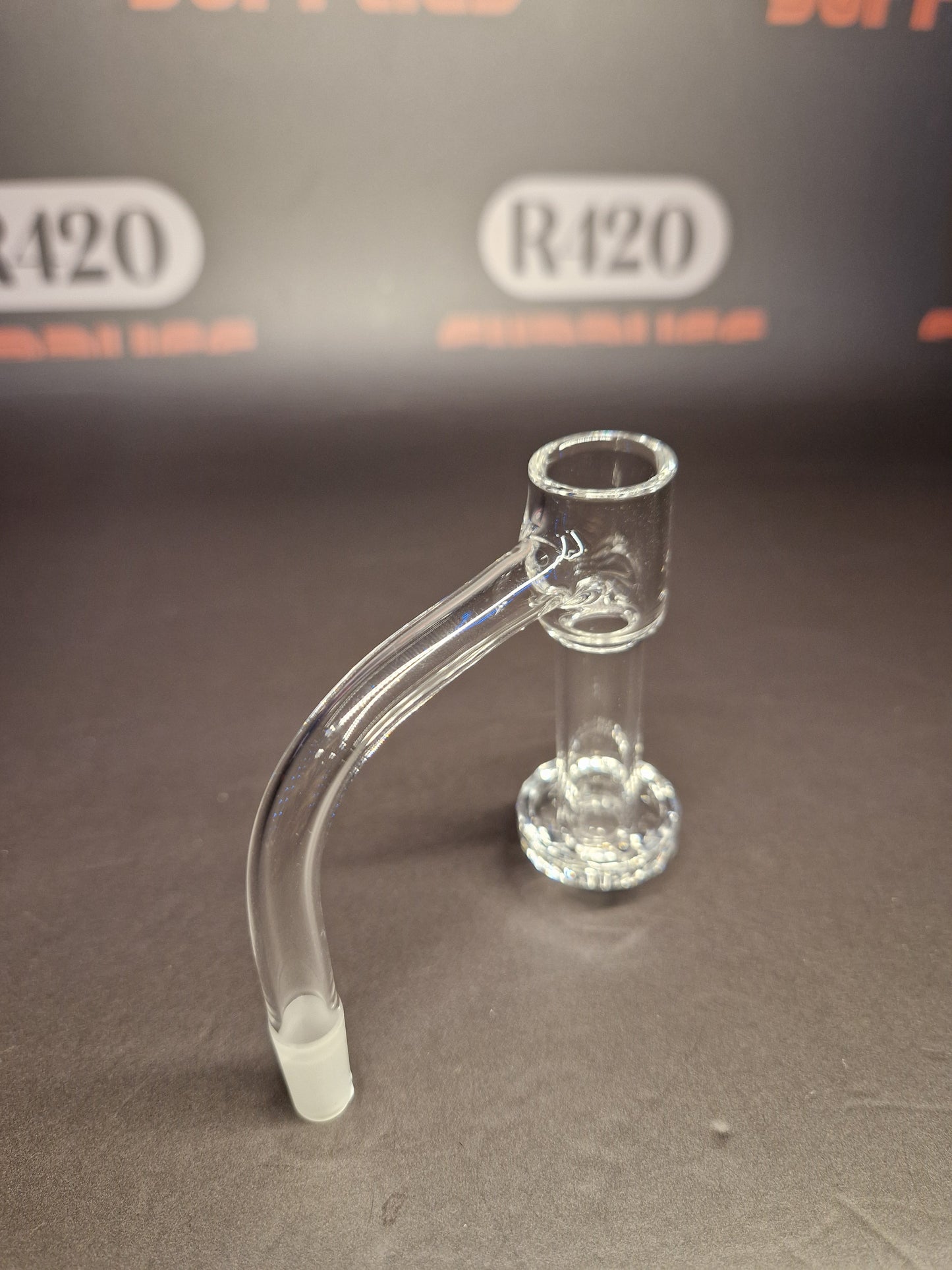 Quartz Slurper- 10mm / 90° Male Fitting - Cone Bottom - Clear