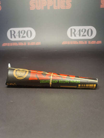 RAW Black Organic 1¼ Cones - 6 Pack