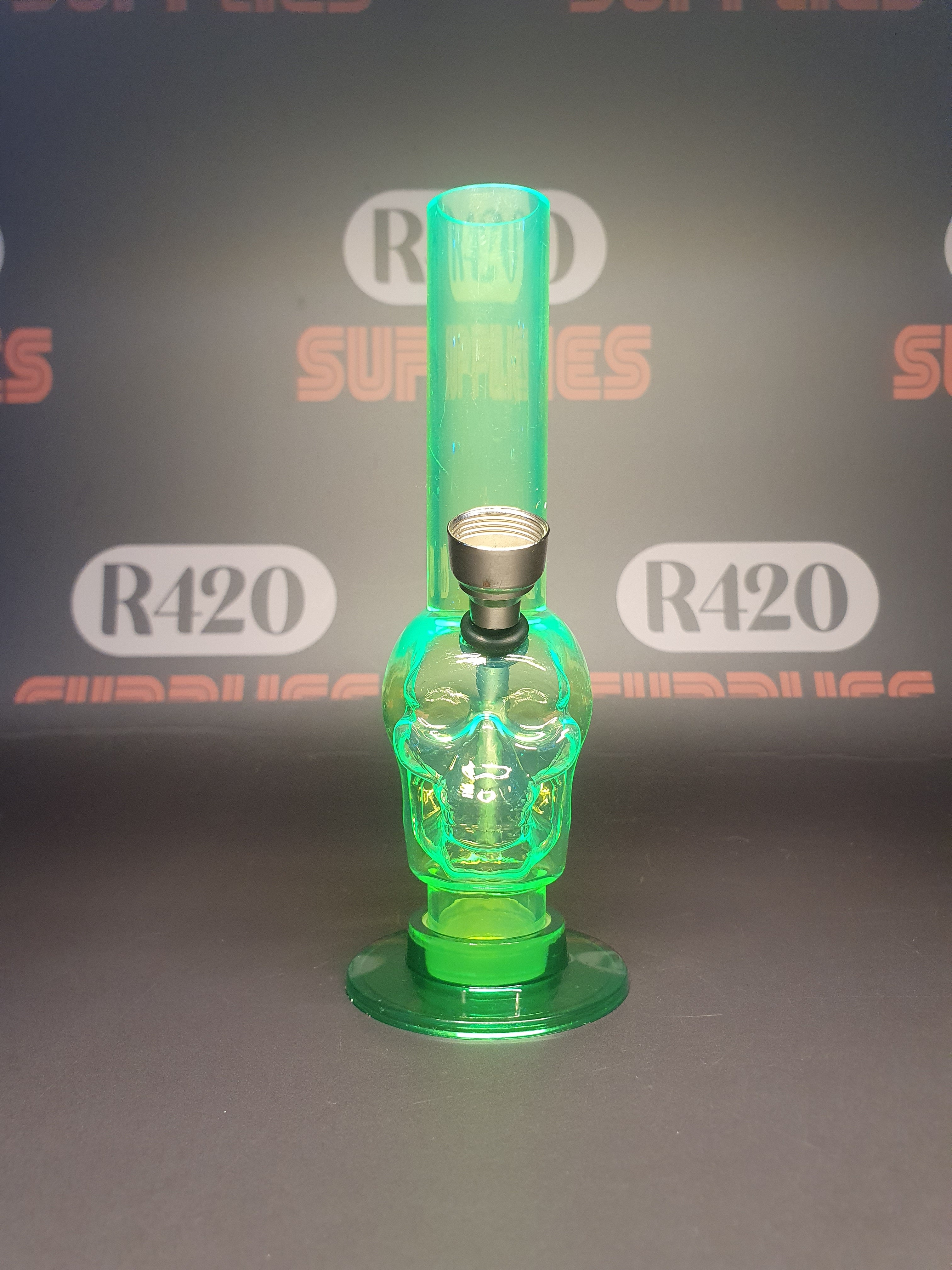 Plastic Mini Skull Bong - Mixed Colours