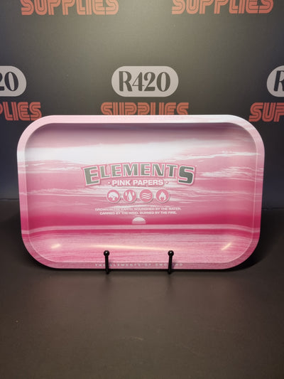 Elements Metal Rolling Tray - Pink - Small