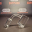 Quartz Banger - 18mm / 90° Male Fitting - Flat Bottom Bucket - Clear