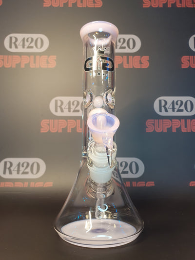 Grace Glass - Tree-Arm Percolator Beaker Bong - Pink - H:27.5cm