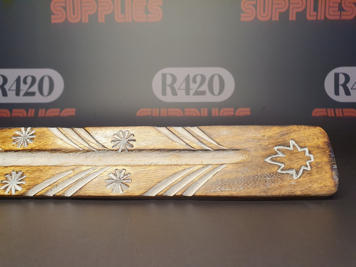 Flat Wooden Incense Burner