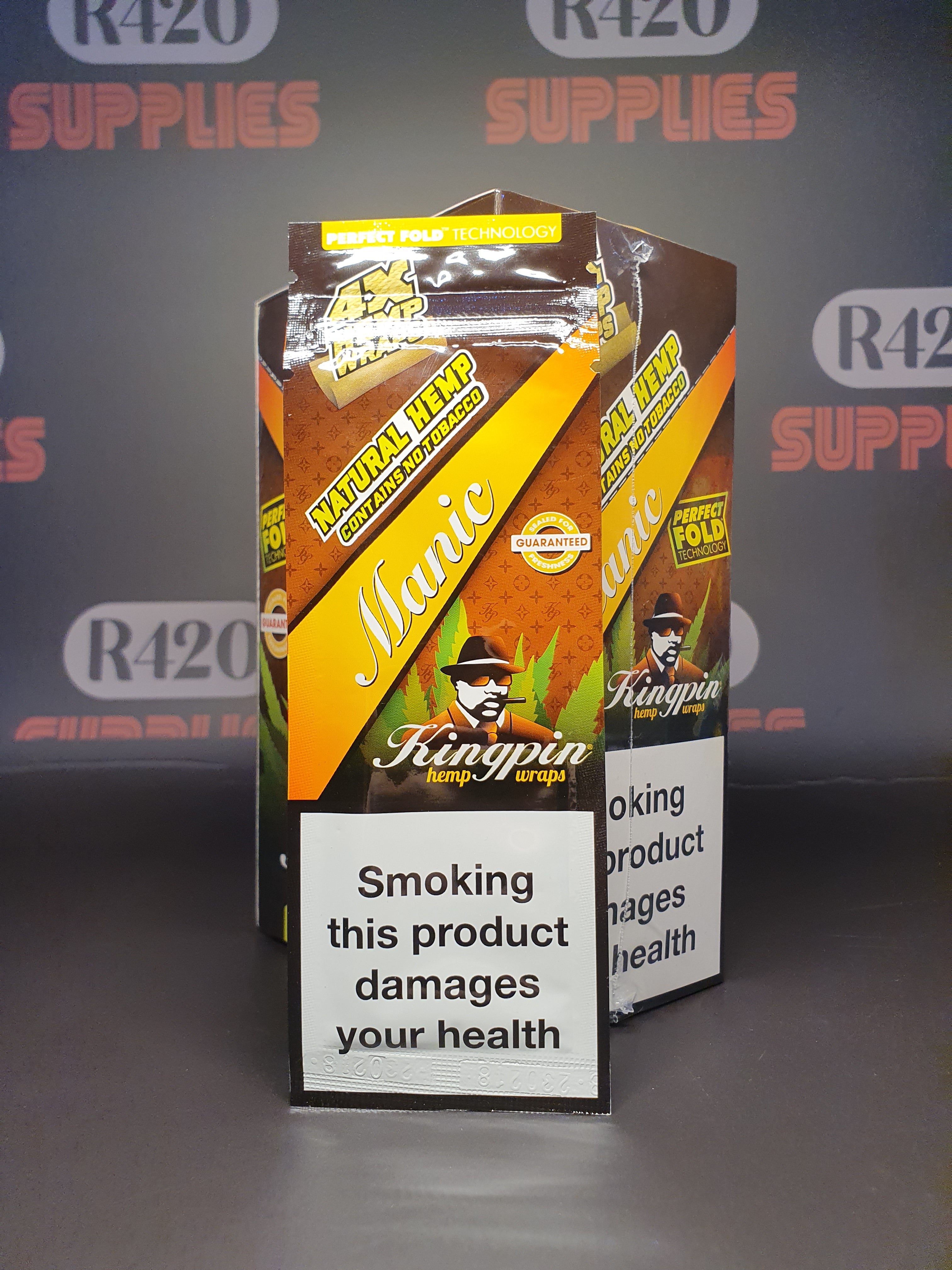 Kingpin Hemp Wraps - 4 Pack - Manic