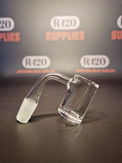 Quartz Banger - 14mm / 90° Male Fitting - Flat Bottom Bucket