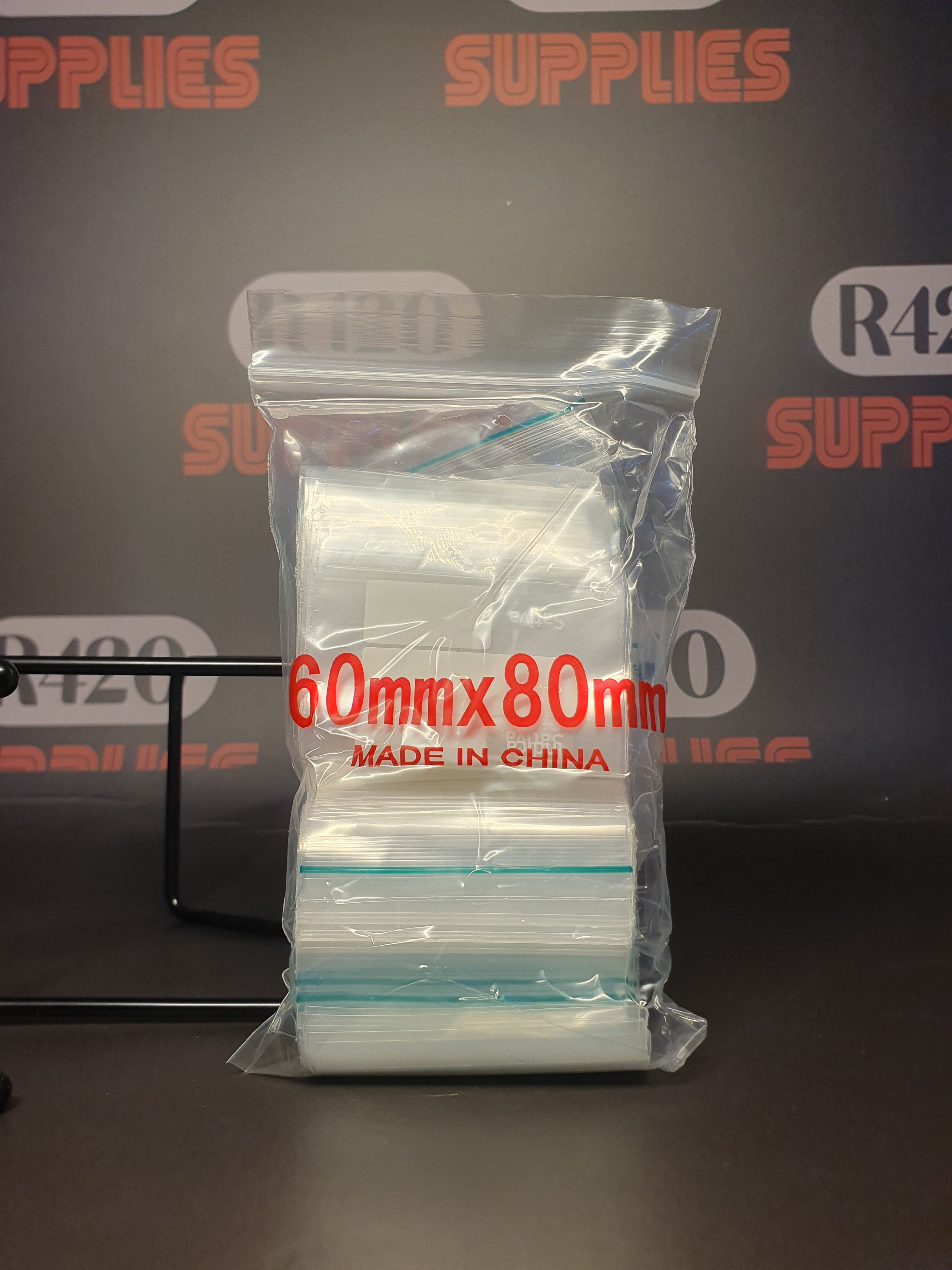 Ziplock Bag - Clear with Strain Info -60x80mm - 50ų Strong