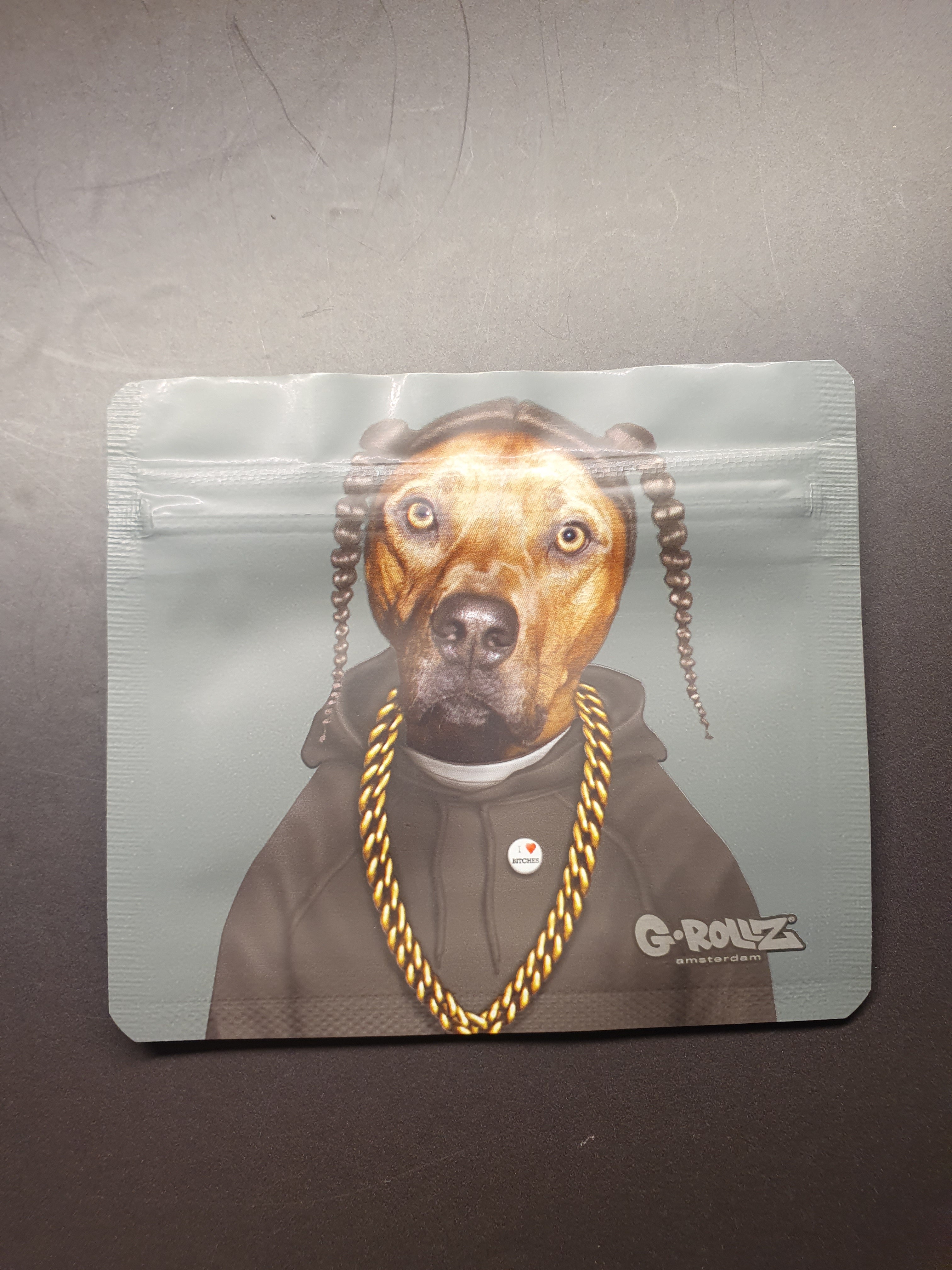 Mylar Smellproof Bag - Rap Dog -90x80mm - 50 Bags