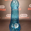 Glass Penis Shaped Bong - 17cm - Blue