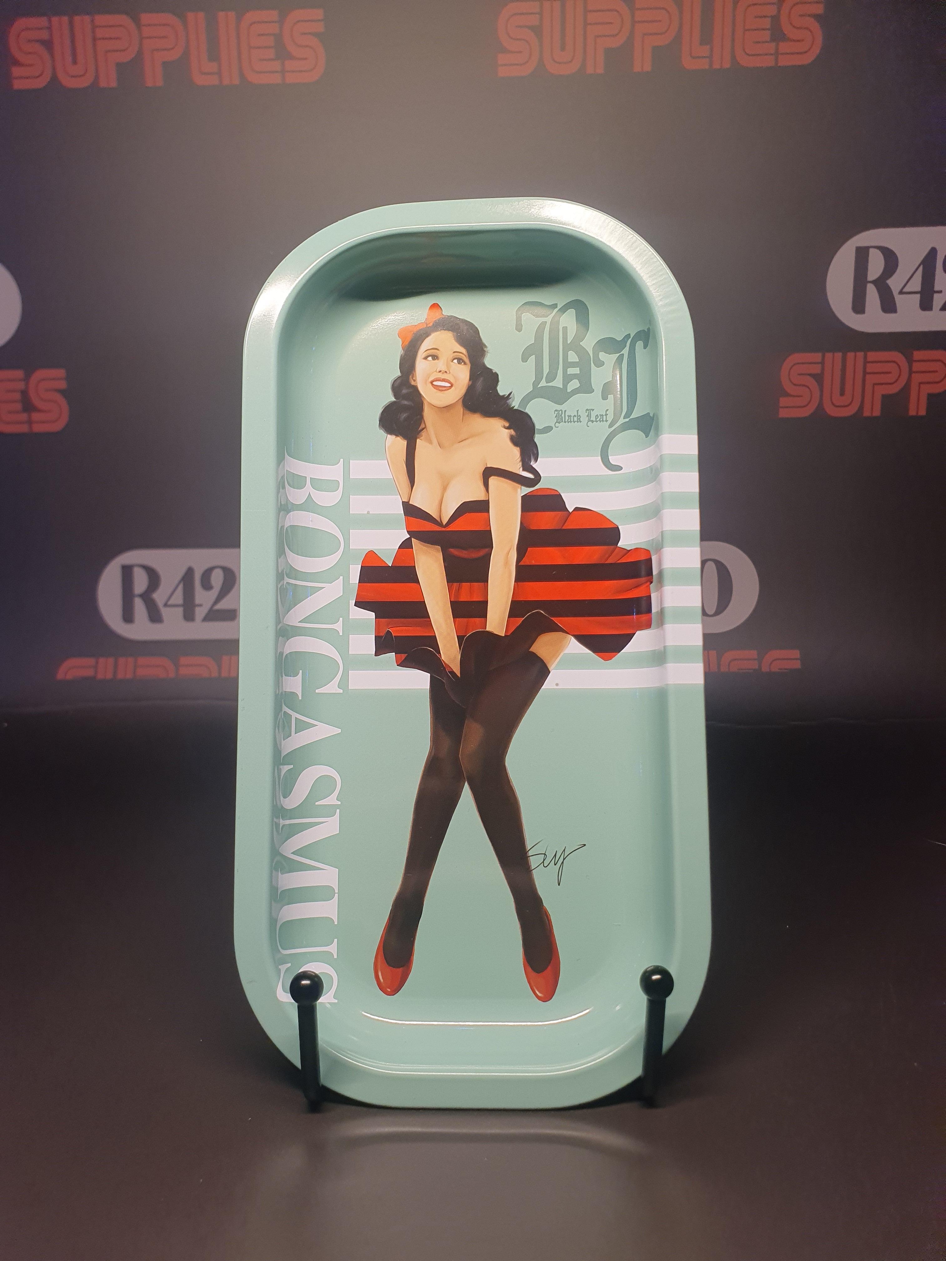 Mini Metal Rolling Tray - Pin-Up Girl