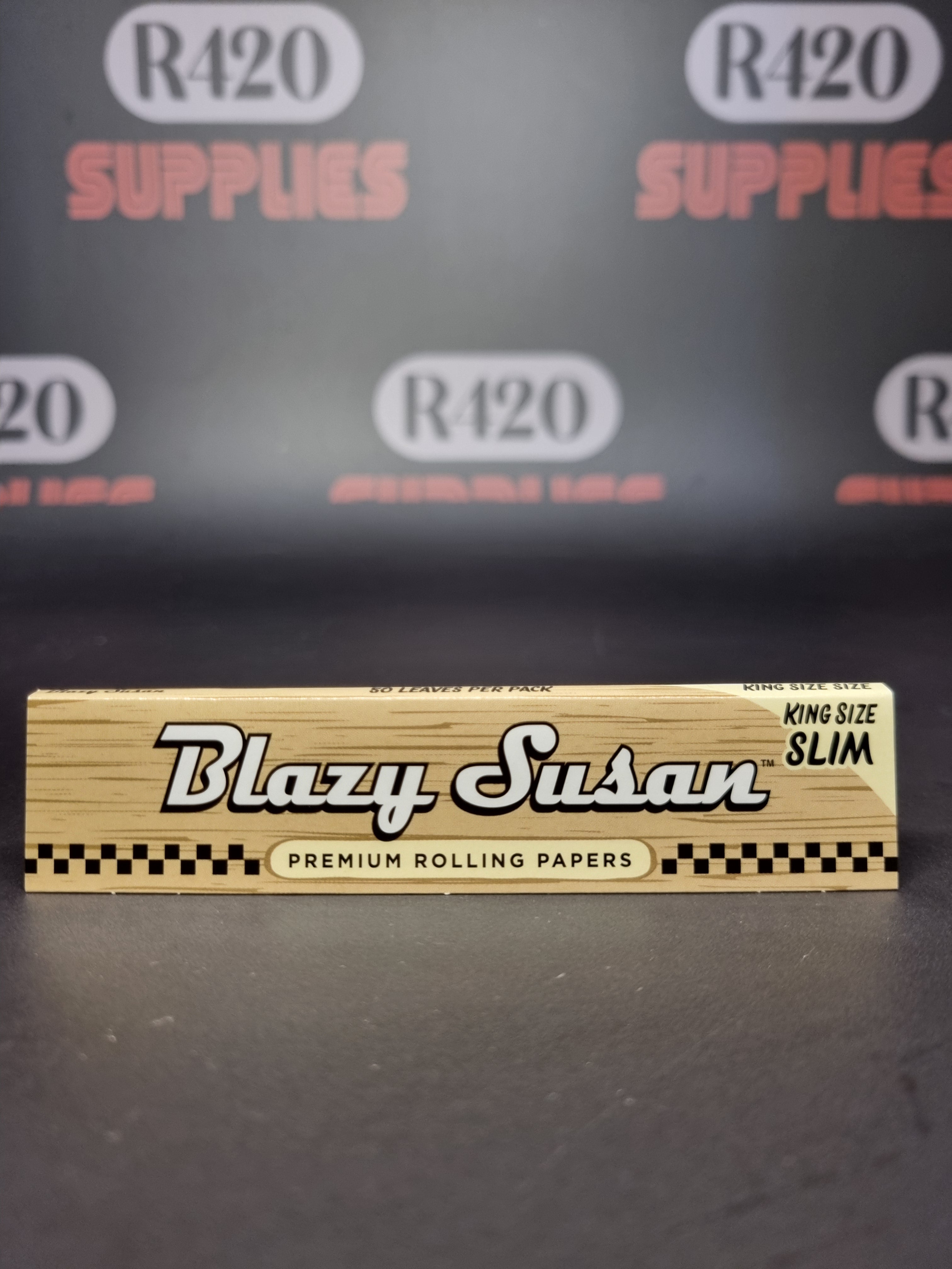 Blazy Susan Kingsize Slim Rolling Papers - Unbleached