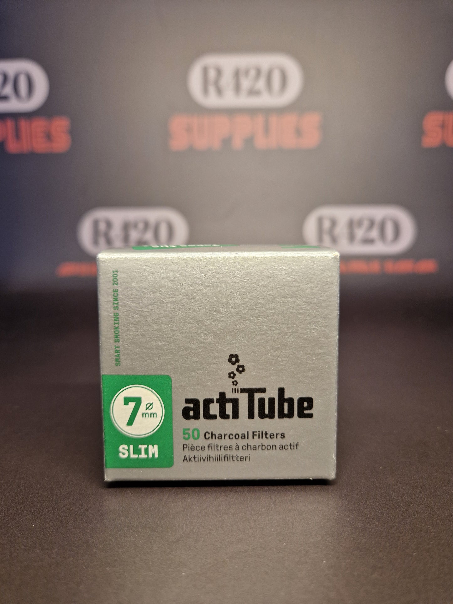 actiTube Charcoal Filters - 50 Pack - 7mm Slim