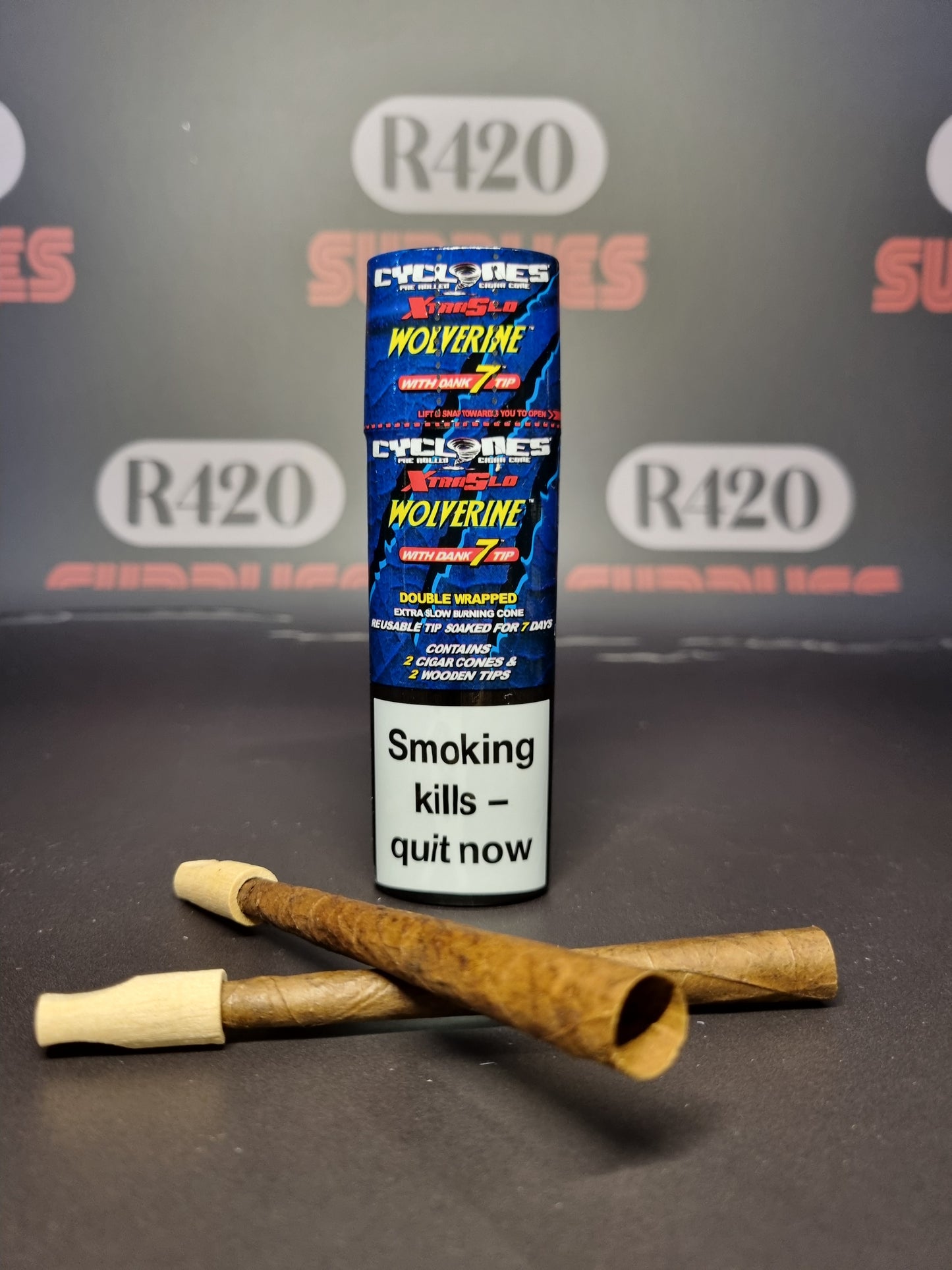 Cyclones Hemp Cones - Slow Burning - 2 Pack - Wolverine'