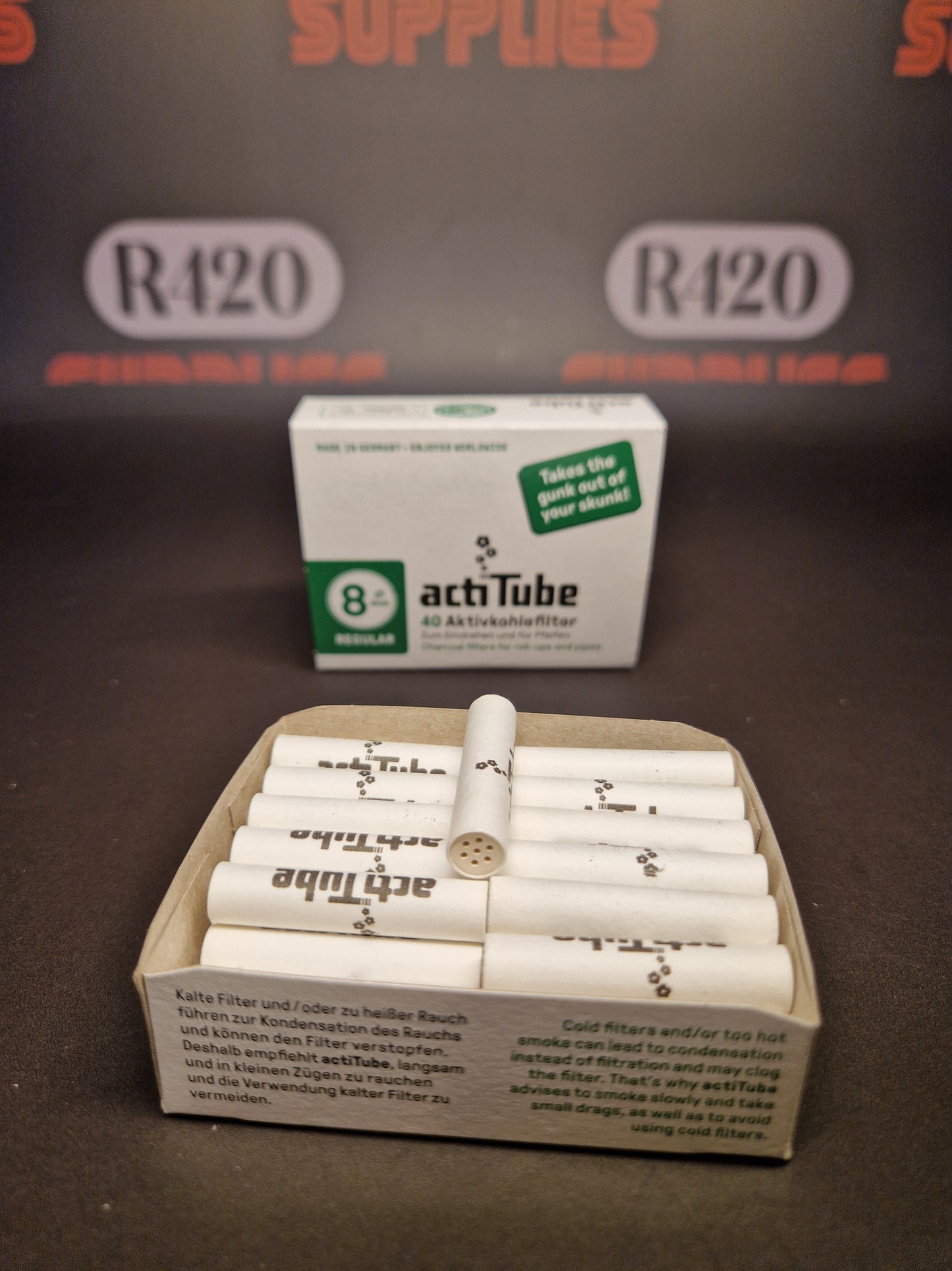 actiTube Koolstoffilters - 40 Stuks - 8mm Regular