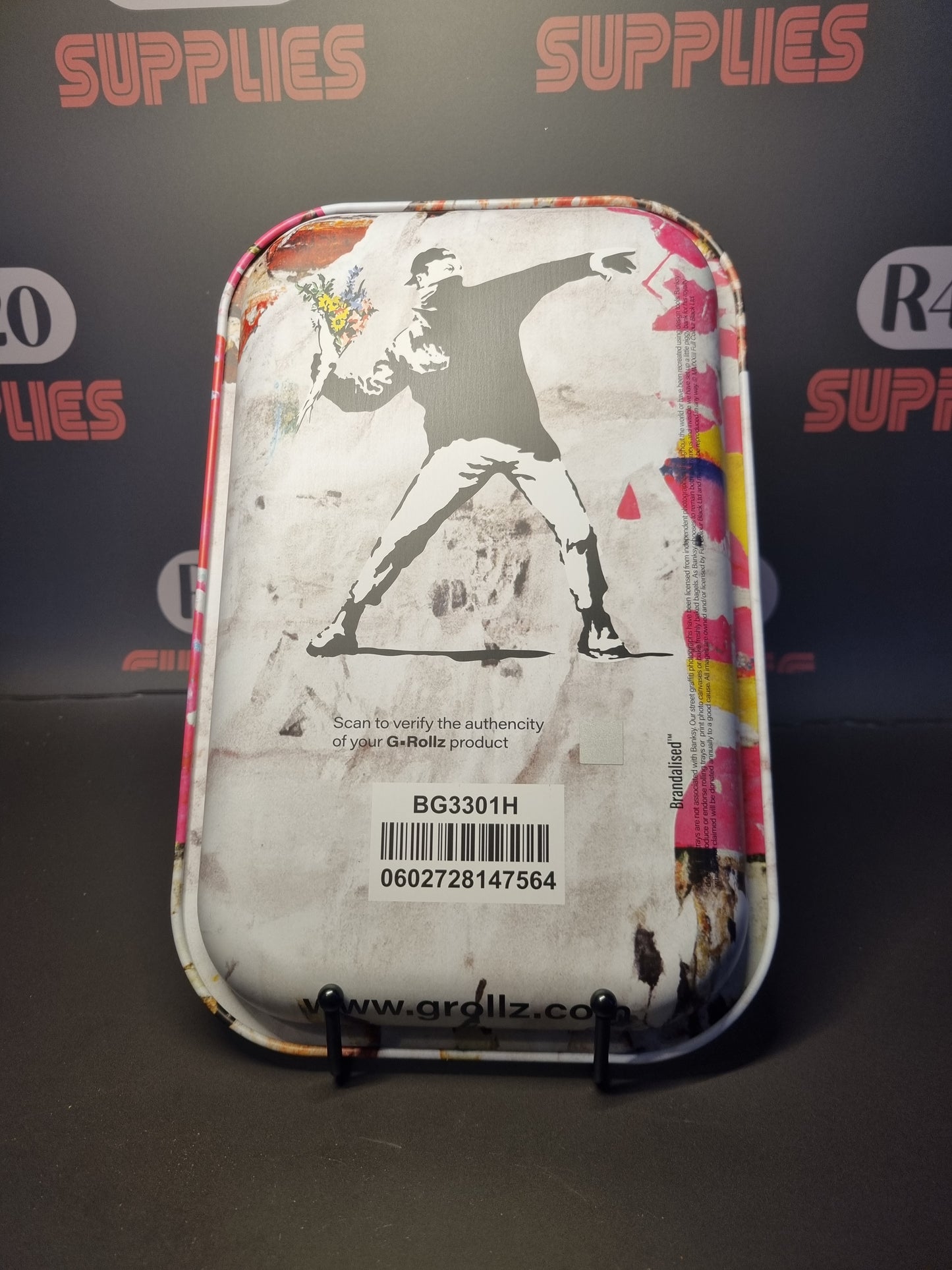 Banksy "Love is in the air" Rolling Tray - Small