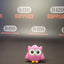 Pink Owl Pipe - Silicone 12cm