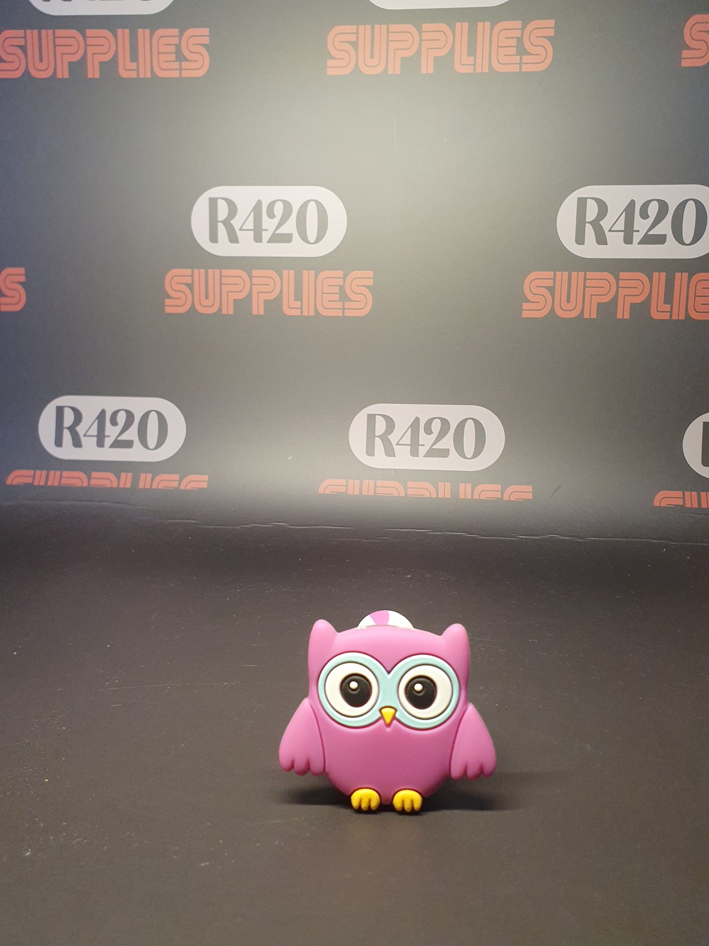 Pink Owl Pipe - Silicone 12cm
