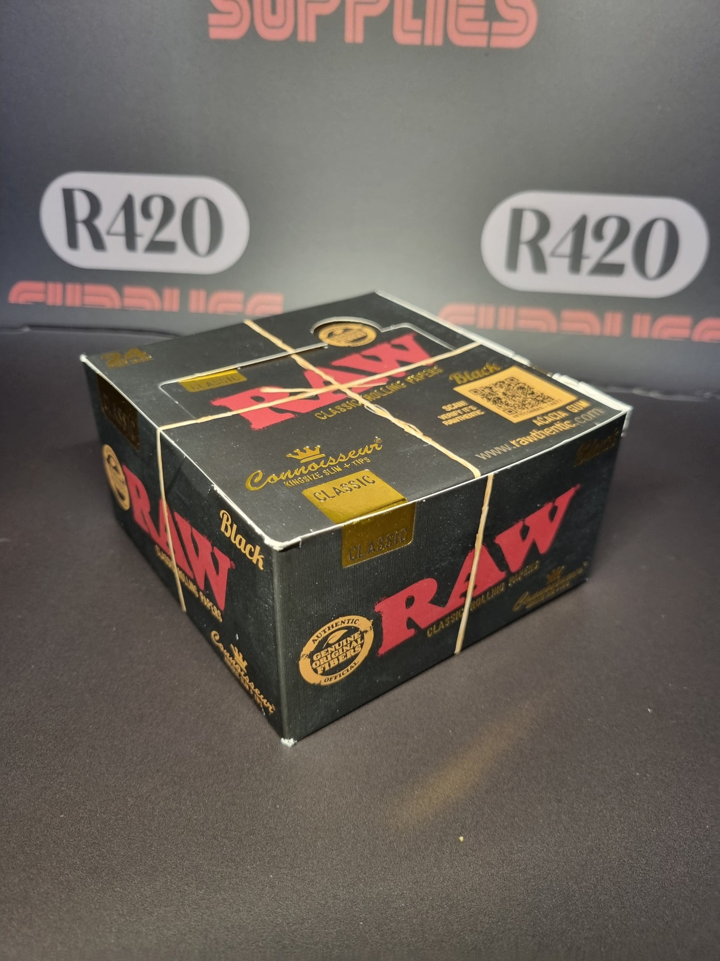 RAW Black Connoisseur - Kingsize Slim  (skins + tips)p