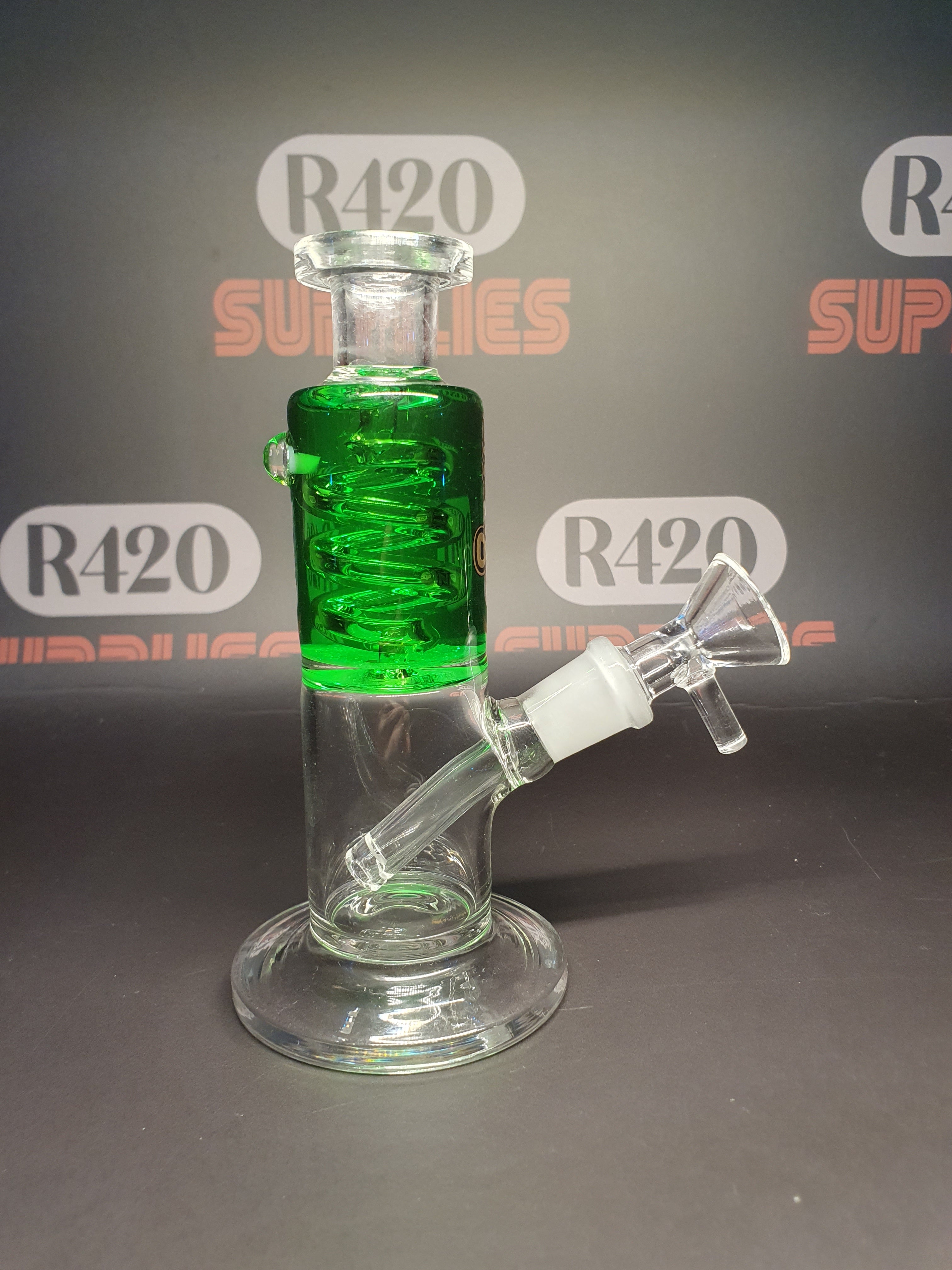 Chongz 15cm Liquid Filled Bong - Green Floyd