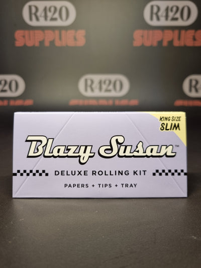 Blazy Susan Roze Vloeitjes - Kingsize Slim met Tips &amp; Rolling Tray