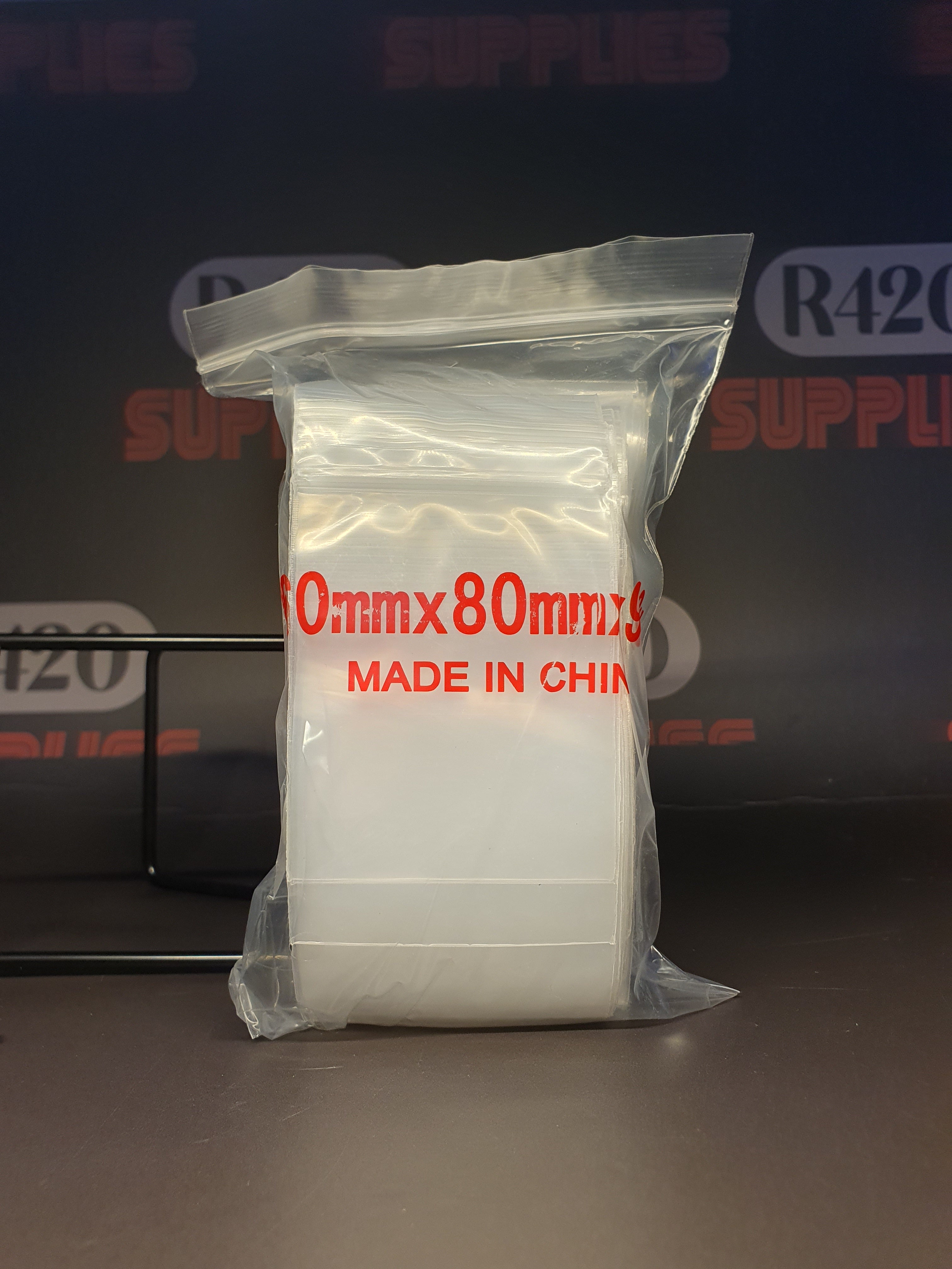 Ziplock Bag - Clear -60x80mm - 90ų Strong
