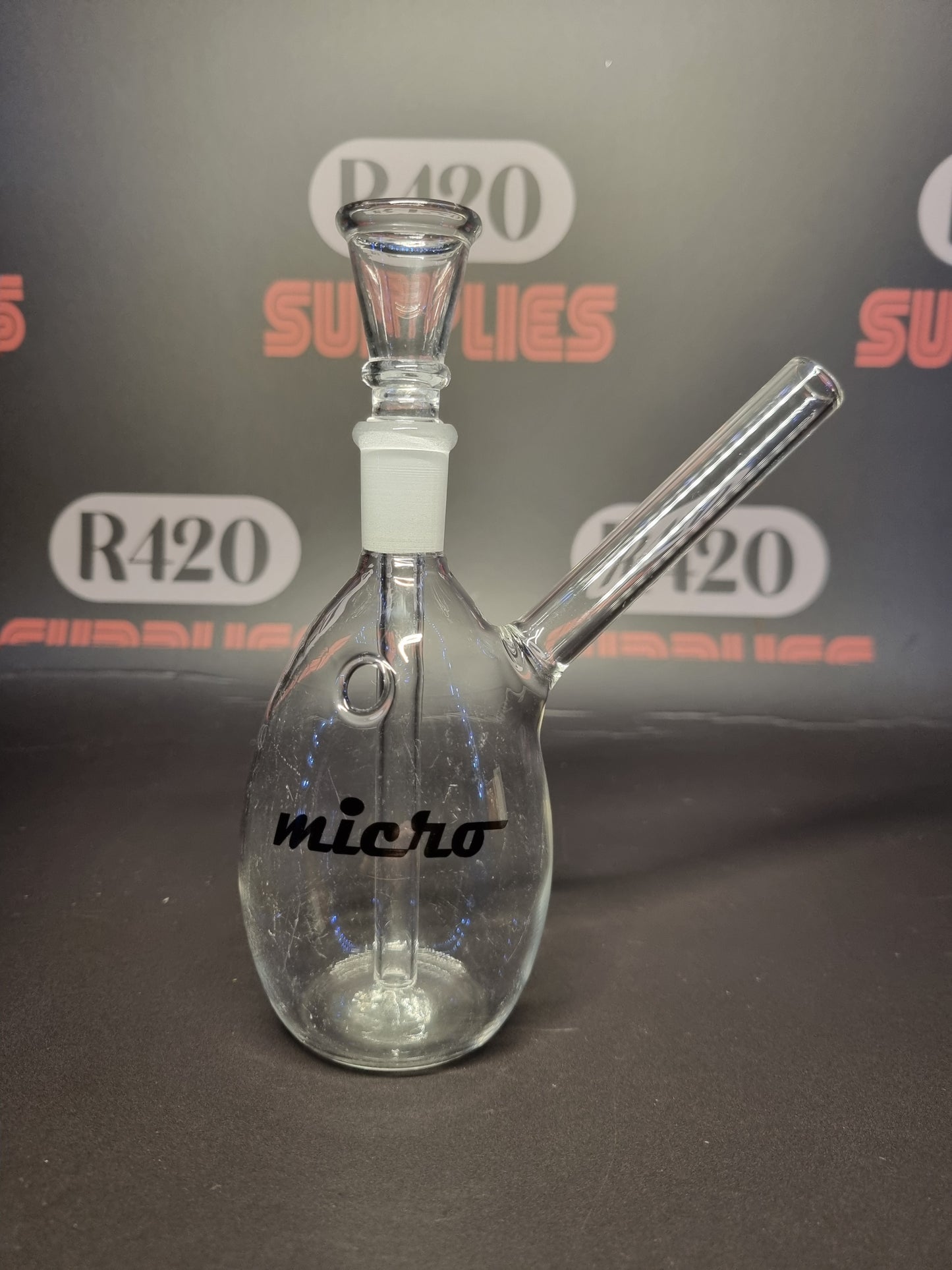 Micro Glass Bong - H: 14cm